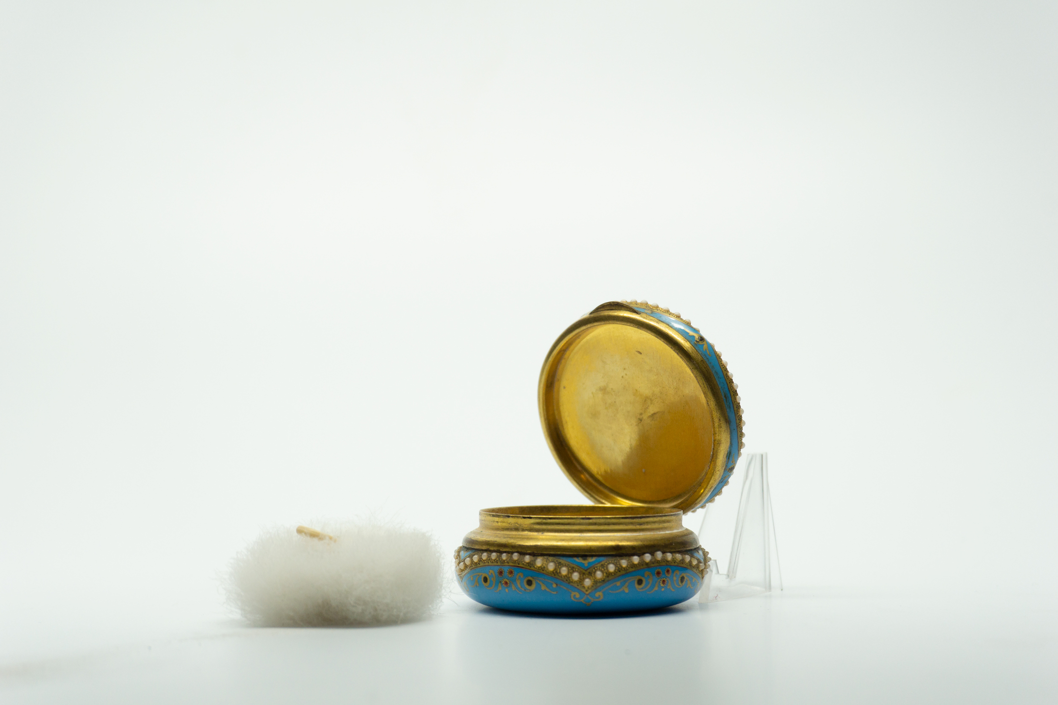 1950s Hand Painted Italian Powder Jar