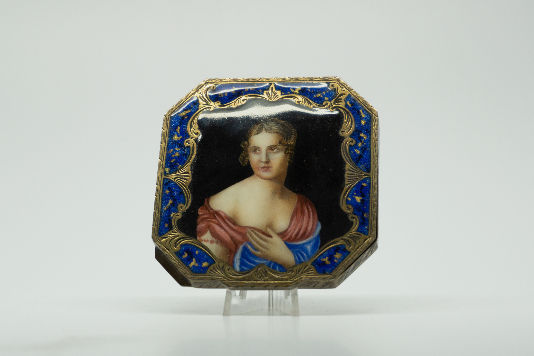 1950s Hand Painted Italian Compact