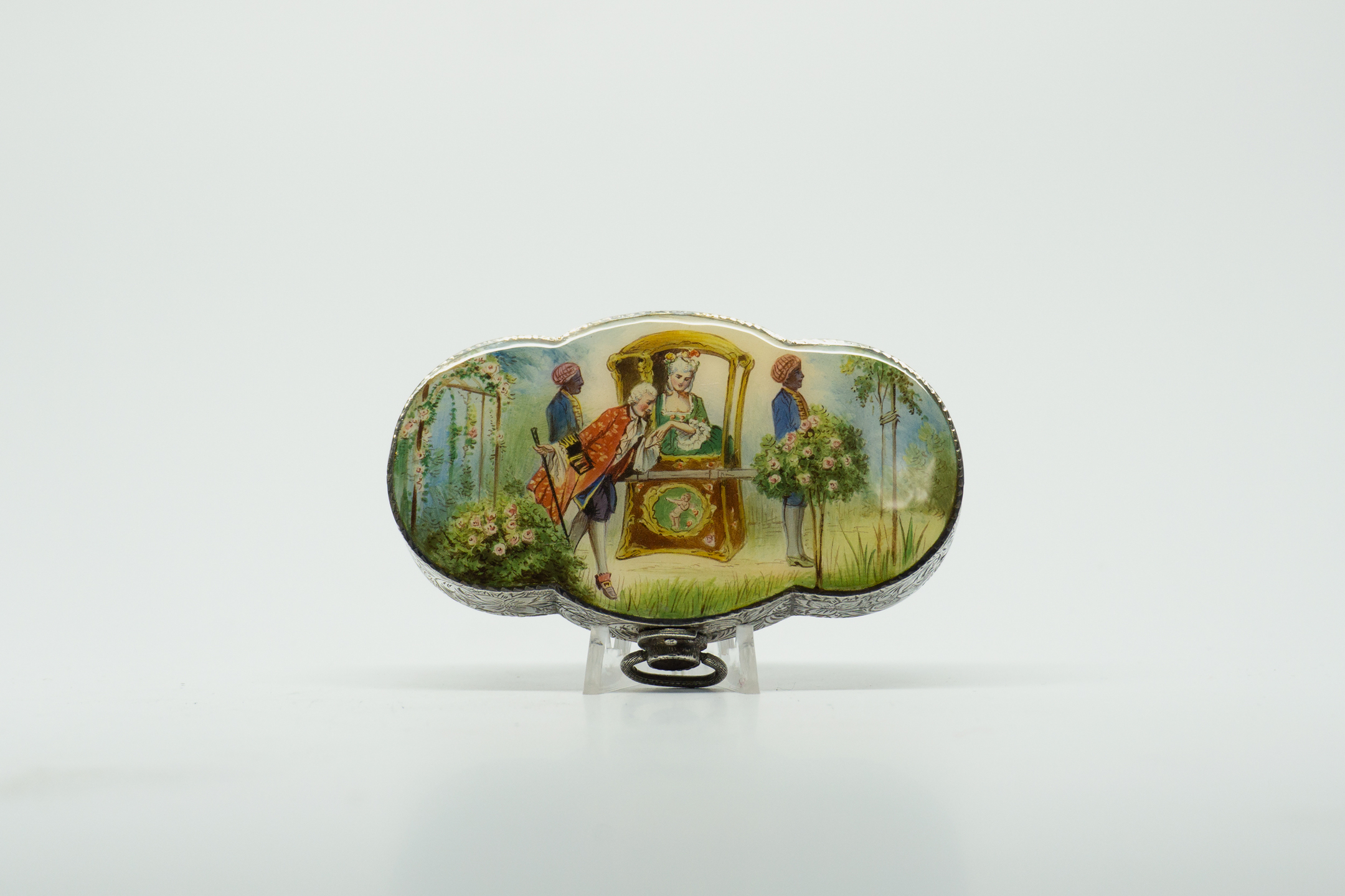 1950s Hand Painted Italian Compact