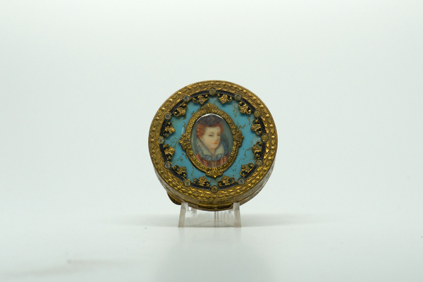 1950s Hand Painted Italian Compact